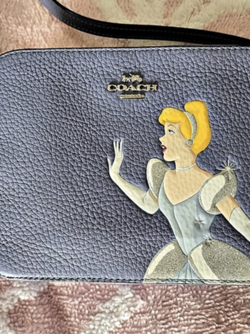 Coach Disney X Coach Mini Camera Bag With Cinderella Blue